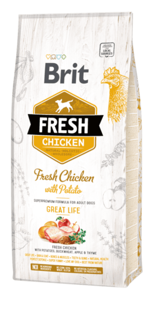 Brit Fresh Chicken with Potato Adult Great Life - 1