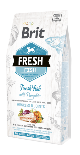 Brit Fresh Fish with Pumpkin Adult Large Muscles & Joints - 1