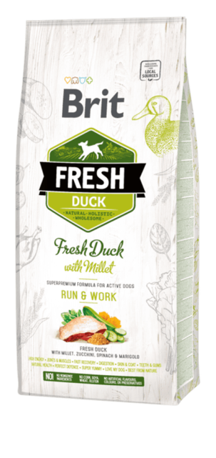 Brit Fresh Duck with Millet Adult Run & Work - 1