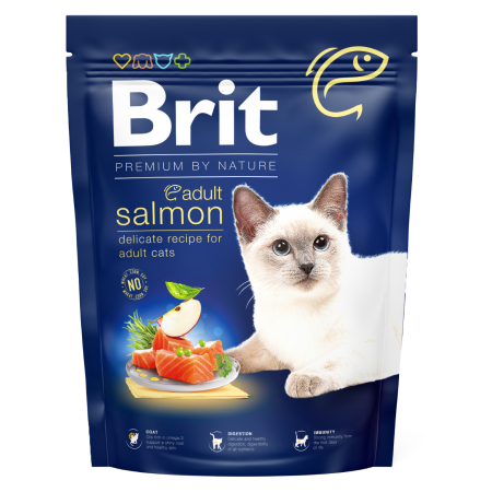 Brit Premium by Nature Cat Adult Salmon - 1