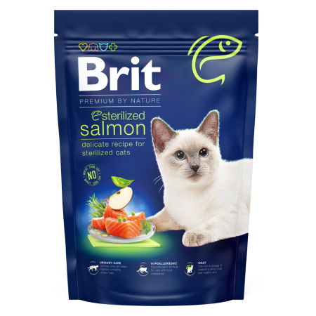 Brit Premium by Nature Cat Sterilized Salmon - 1
