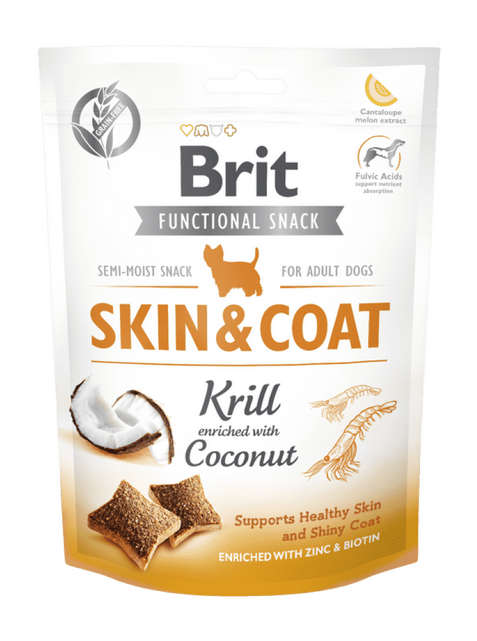 Brit Care Dog Functional Snack Skin&Coat Krill 150 g - 1