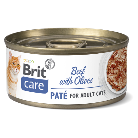 Brit Care Cat Beef Paté with Olives 70 g - 1