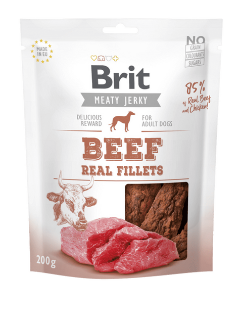 Brit Meat Jerky Snack-Beef and chicken Fillets - 1