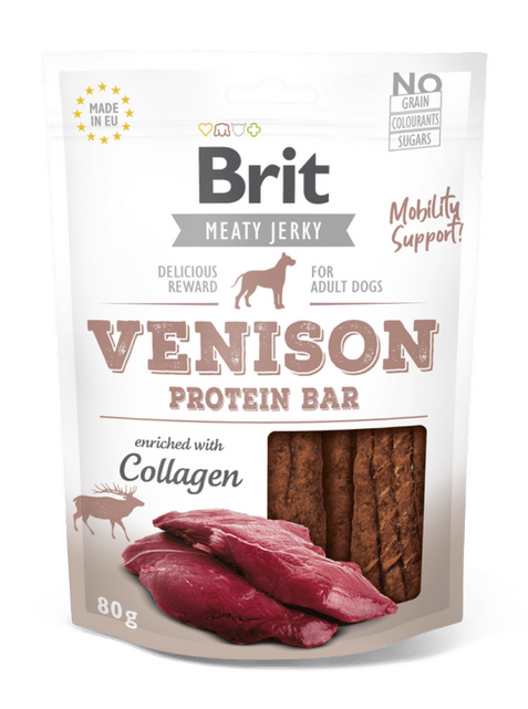 Brit Meat Jerky Snack–Venison Protein bar - 1