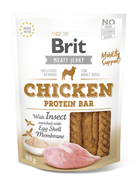 Brit Jerky - Chicken with Insect Protein Bar 80 g - 1