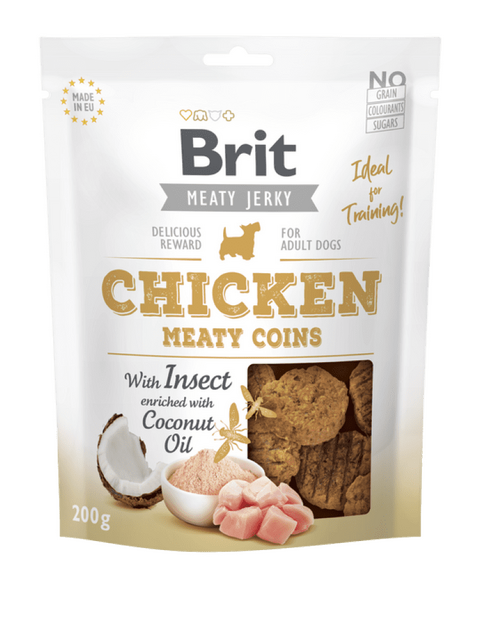 Brit Meat Jerky Snack–Meaty coins with Insect - 1