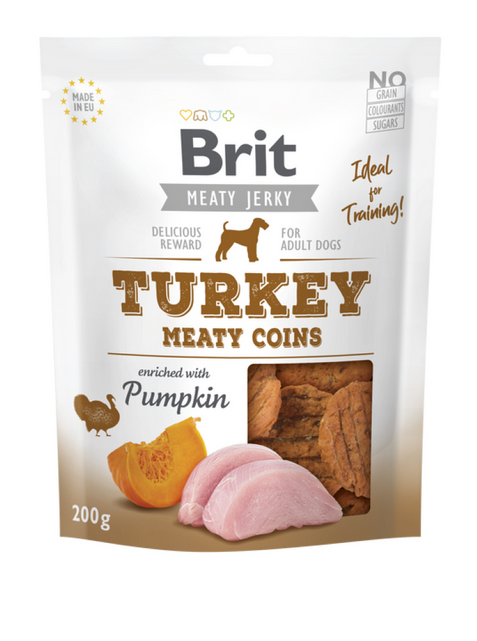 Brit Jerky Turkey Meaty Coins - 1