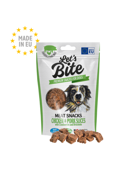 Let’s Bite Meat Snacks Chicken and Pork Slices with Cranberries and Artichoke 80 g - 1