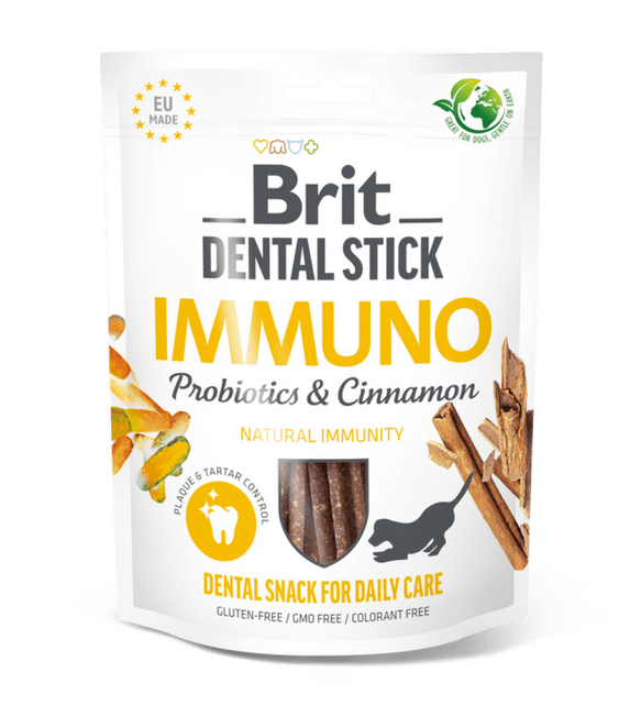 Brit Dental Stick Immuno with Probiotics & Cinnamon 7 pcs 251 g - 1