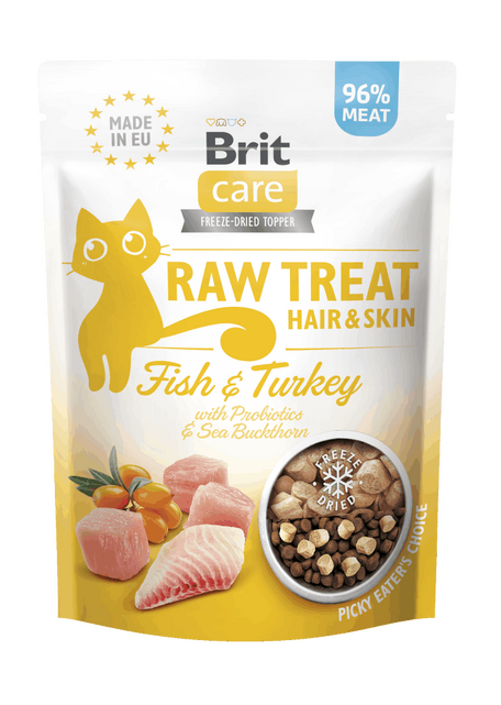 Brit RAW Treat Cat Hair&Skin 40 g - 1
