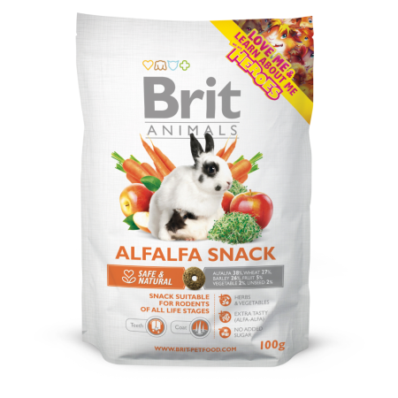 Brit Animals ALFALFA SNACK for RODENTS 100 g - 1