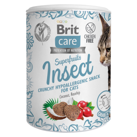 Brit Care Cat Snack Superfruits Insect 100 g - 1