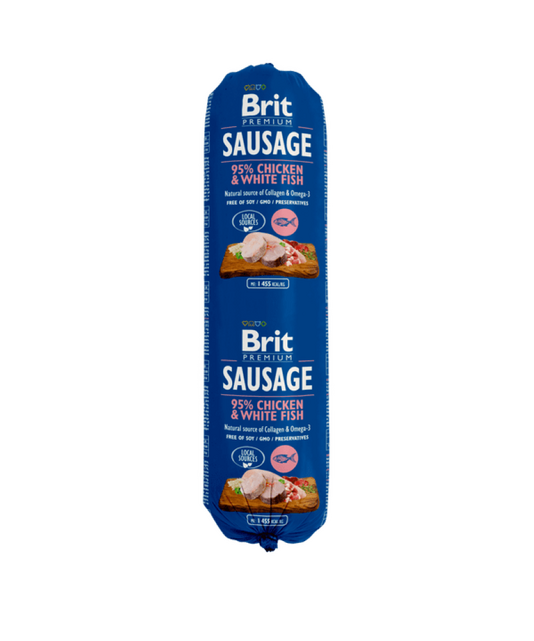 Brit Sausage Chicken& White Fish 800 g - 1