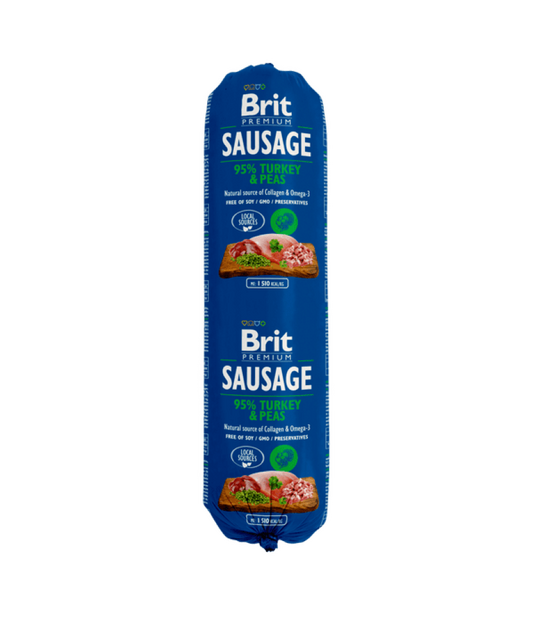 Brit Sausage Turkey & Pea 800 g - 1
