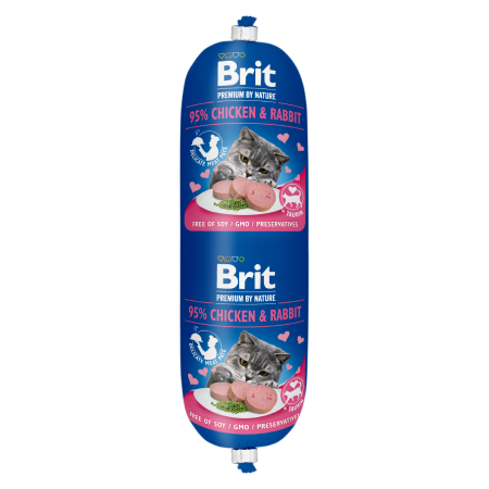 Brit Premium by Nature Sausage CAT Chicken Rabbit 180 g - 1