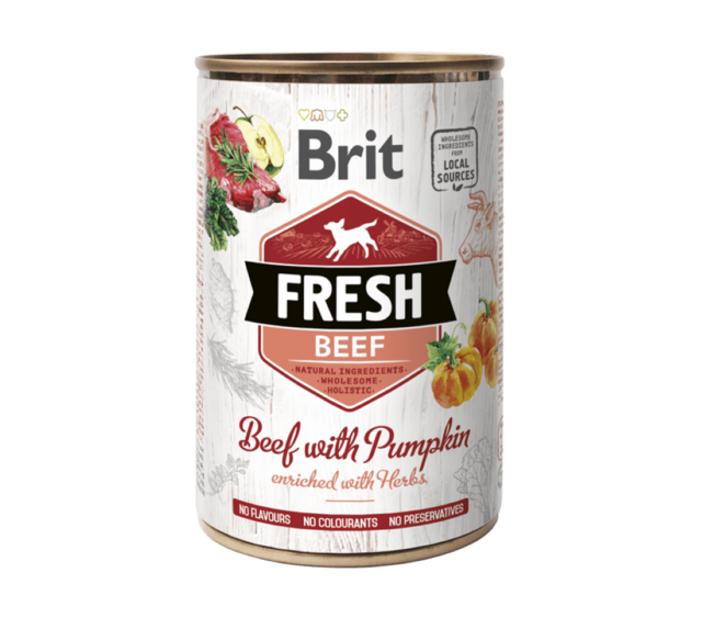 Brit Fresh can Beef with Pumpkin 400 g - 1
