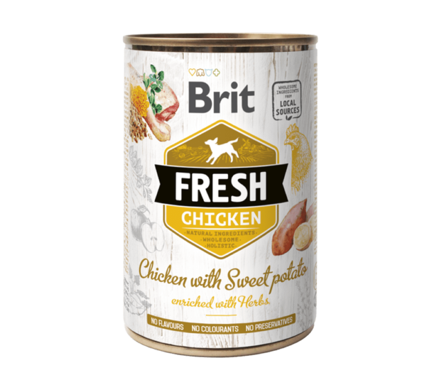 Brit Fresh can Chicken with Sweet Potato 400 g - 1