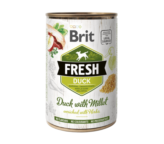 Brit Fresh can Duck with Millet 400 g - 1