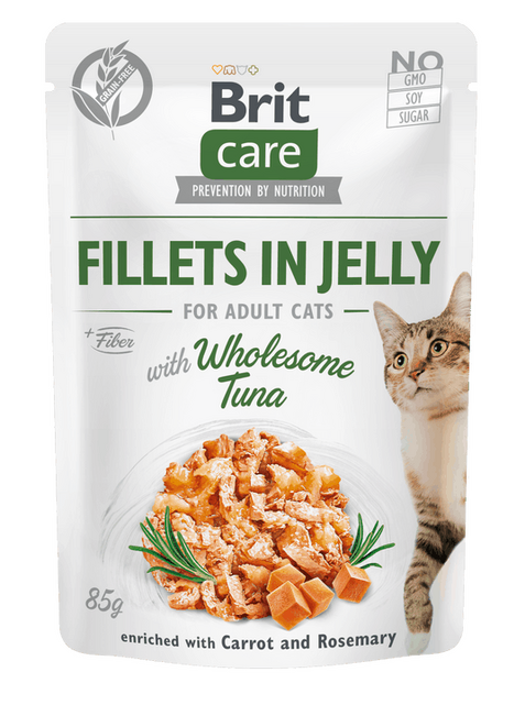 Brit Care Cat Fillets in Jelly with Wholesome Tuna 85 g - 1