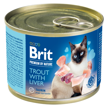 Brit Premium by Nature  Trout with Liver 200 g - 1