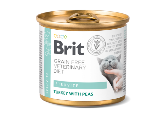 Brit GF Veterinary Diet Cat Cans Struvite 200 g - 1